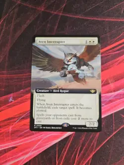 Aven Interrupter (Ext Art) Rare MTG Outlaws of Thunder Junction - Image 1