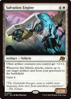 FOIL SALVATION ENGINE x1 mtg NM Aetherdrift 1 Mythic - Image 1