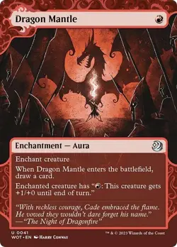 FOIL DRAGON MANTLE x4 mtg NM Enchanting Tales 4 Unc - Image 1