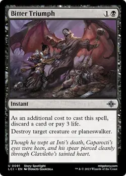 FOIL BITTER TRIUMPH mtg NM Lost Caverns of Ixalan Unc - Image 1