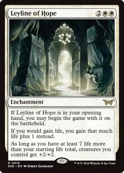 FOIL LEYLINE OF HOPE mtg NM Duskmourn: House of Horror Rare - Image 1