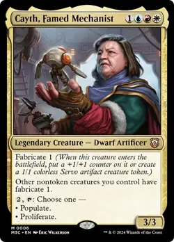 FOIL CAYTH, FAMED MECHANIST mtg NM Commander Modern Horizons 3 Mythic - Image 1