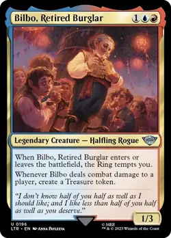 FOIL BILBO, RETIRED BURGLAR mtg NM Lord of The Rings 1 Unc - Image 1