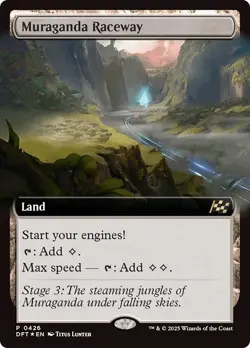 FOIL Extended Art MURAGANDA RACEWAY mtg NM Aetherdrift 1 Rare Finish Line - Image 1