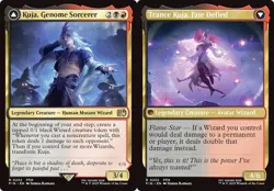 FOIL KUJA, GENOME SORCERER // TRANCE KUJA FATE DEFIED mtg NM Final Fantasy Rare - Image 1