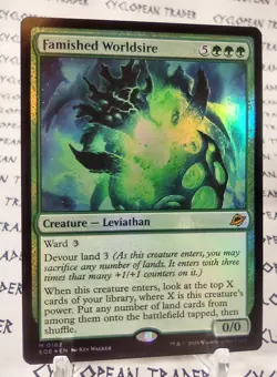 FOIL FAMISHED WORLDSIRE mtg NM Edge of Eternities 1 Mythic (#03) - Image 1