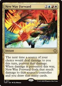 FOIL NEW WAY FORWARD mtg NM Tarkir Dragonstorm 1 Rare - Image 1
