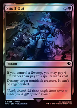 1x Snuff Out, Surge Foil, Final Fantasy, Magic MTG NM - Image 1