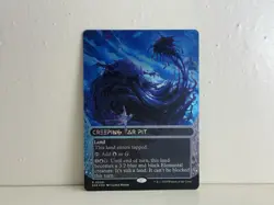 Creeping Tar Pit (0009) Borderless Foil Edge Of Eternities Magic The Gathering - Image 1