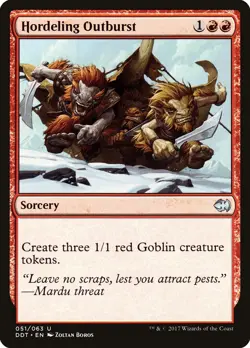 Hordeling Outburst [Duel Decks: Merfolk vs. Goblins] Magic MTG - Image 1