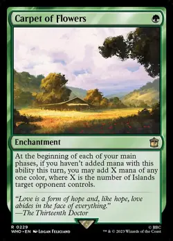 NM Carpet of Flowers, MTG, Doctor Who, Magic the Gathering, 229 - Image 1