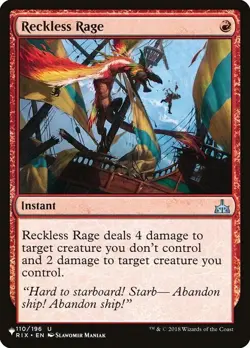 Reckless Rage x1 1x Mystery Booster 2 NM MTG - Image 1