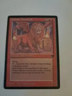 Crimson Manticore MP Legends MTG Magic the Gathering - Image 1