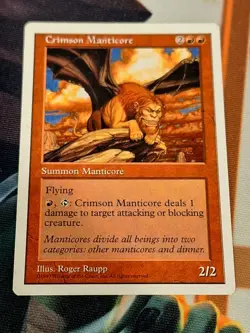 Crimson Manticore - Fifth 5th Edition Magic the Gathering MTG - Image 1