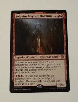 MTG Solphim, Mayhem Dominus - Phyrexia: All Will Be One LP - Image 1