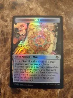 Angel (002) Map (017) Foil Token The Lost Caverns Of Ixalan LCI MTG NM - Image 1
