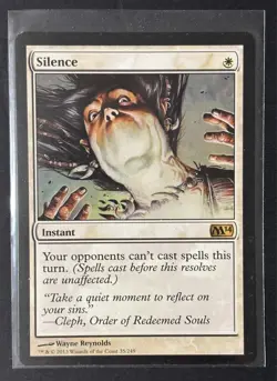 MTG Silence Core Set 2014 M14 Magic The Gathering NM Unplayed - Image 1