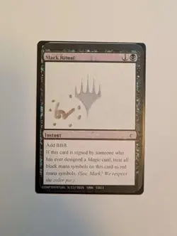SIGNED Gencon 2025 Un-Known Event Playtest Card MTG- Marked Ritual - Image 1