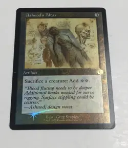 MTG / Ashnod's Altar / BRR / #67 / FOIL (Schematic) / Rare / NM - Image 1