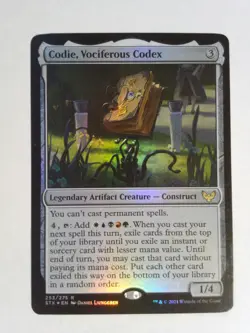Codie, Vociferous Codex Foil Strixhaven: School of Magic the Gathering Artifact - Image 1