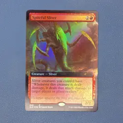 Spiteful Sliver (Extended Art) Secret Lair Drop Foil MTG Near Mint - Image 1