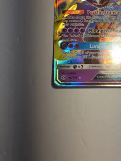 Pokemon TCG Lunala GX Sun & Moon Base Set 66/149 Holo Ultra Rare - Image 2