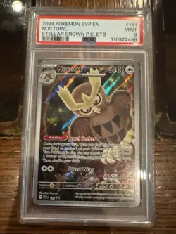 PSA 9 MINT NOCTOWL SVP EN #147 ETB Promo Pokemon TCG POKEMON CENTER PROMO - Image 1