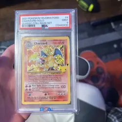 2021 Pokemon Celebrations Charizard Holo Classic Collection Base Set Psa 9 - Image 1