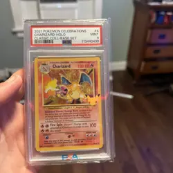 2021 Pokemon Celebrations Charizard Holo Classic Collection Base Set Psa 9 - Image 2