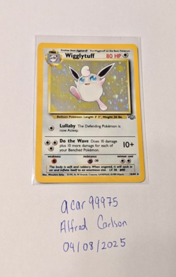 Wigglytuff - 16/64 Jungle Set - Holographic Pokemon Card - Image 1