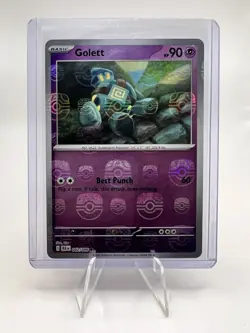 Golett - 042/086 - Master Ball Reverse Holo - Pokemon TCG SV: Black Bolt - NM - Image 3