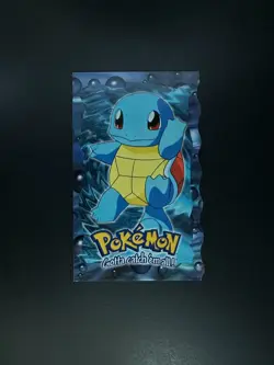 Blue Logo topps Pokemon The First Movie Die Cut E7 Squirtle - Image 1