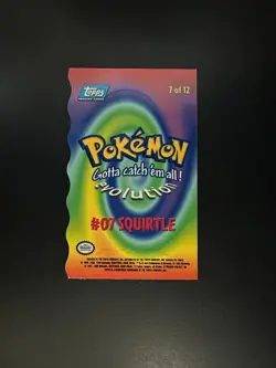 Blue Logo topps Pokemon The First Movie Die Cut E7 Squirtle - Image 2