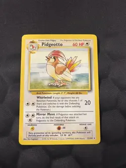 Pokemon TCG Pidgeotto Base Set 22/102 Rare Vintage LP - Image 3