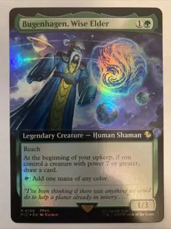 Bugenhagen, Wise Elder (Extended Art) #159 FOIL MTG Final Fantasy FIC NM - Image 1