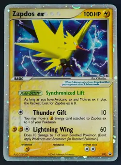 Pokemon - Zapdos ex - 033 - Black Star Promo - Ultra Rare Card - NM - Image 2