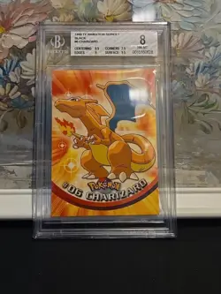 1999 Pokemon TV Animation Series 1 #6 Charizard Beckett BGS 8 - Image 1