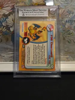 1999 Pokemon TV Animation Series 1 #6 Charizard Beckett BGS 8 - Image 2