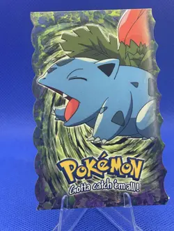 Ivysaur 2 of 12 Die-Cut Embossed Pokemon Topps The First Movie (Blue Label) NM - Image 1