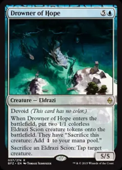 Drowner of Hope - Medium Play MTG Battle for Zendikar - Image 1