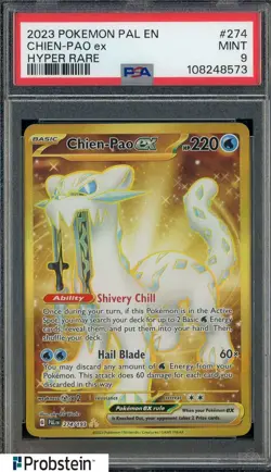 Pokemon Paldea Evolved Chien Pao Ex 274 PSA 9 Mint - Image 1
