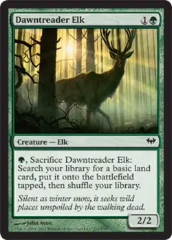 Dawntreader Elk - Medium Play MTG Dark Ascension - Image 1
