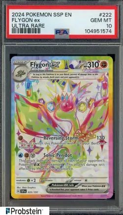 Pokemon Surging Sparks Flygon Ex 222 PSA 10 Gem Mint - Image 1