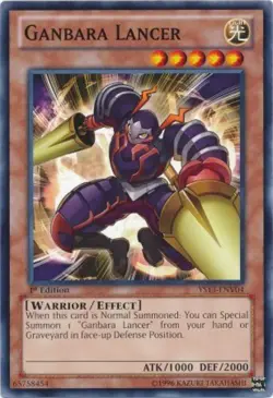 Ganbara Lancer - YS13-ENV04 - Common - 1st Edition x3 - Lightly Played - Image 1