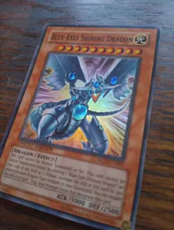 Yugioh Blue-Eyes Shining Dragon MOV-EN001 1996 Limited Edition Card NM - Image 4