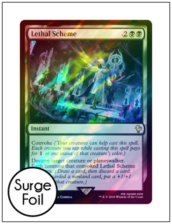 1x Lethal Scheme, Surge Foil, Final Fantasy, Magic MTG NM - Image 1
