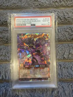 2023 Yu-Gi-Oh! Dark Executor Warlock Over Rush Rare Psa 10 - Image 1