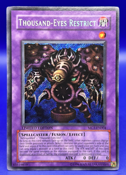 Yu-Gi-Oh! Thousand-Eyes Restrict MC1-EN004 Secret Rare Limited Edition LP - Image 1