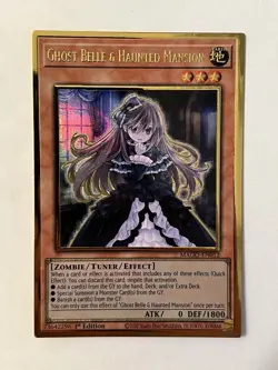 Yu-Gi-Oh! TCG Ghost Belle & Haunted Mansion Maximum Gold MAGO-EN012 1st Edition - Image 1
