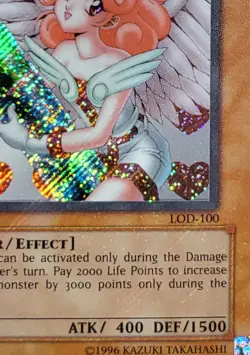 Yugioh Injection Fairy Lily LOD-100 Secret Rare Holo Bleed Konami 2003 - Image 3